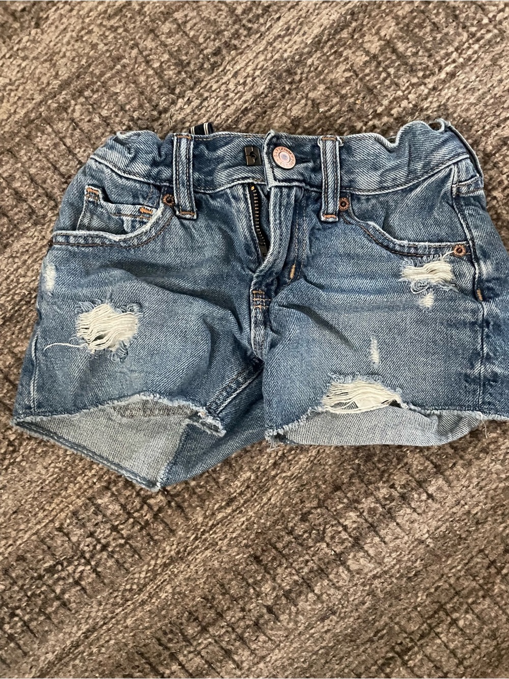 GAP Light Blue Distressed Denim Shorts
